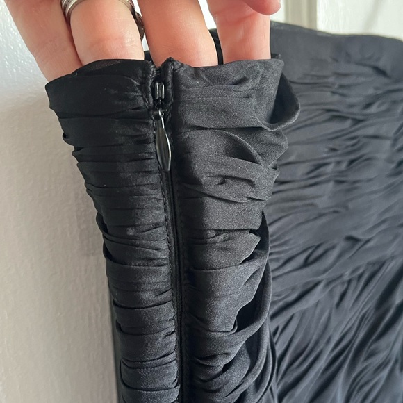 Halston Heritage - Zoe Black Strapless Silk Cocktail Party Dress - Sz 2 - NWOT - Picture 9 of 11